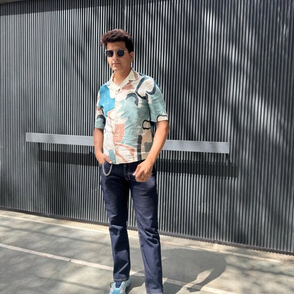 Men's Biker Wallet in Genuine Leather, Trifold Long Chain Wallet With RFID Block - Picture 7 of 8